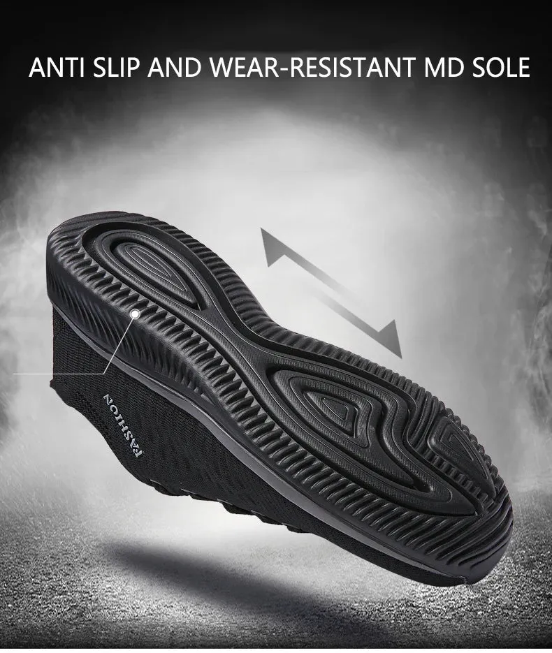 Running Sneakers - Lightweight Athletic Shoes, Classic Mesh, Breathable Lace-up Outdoor Walking Shoes, Male Tennis Shoes