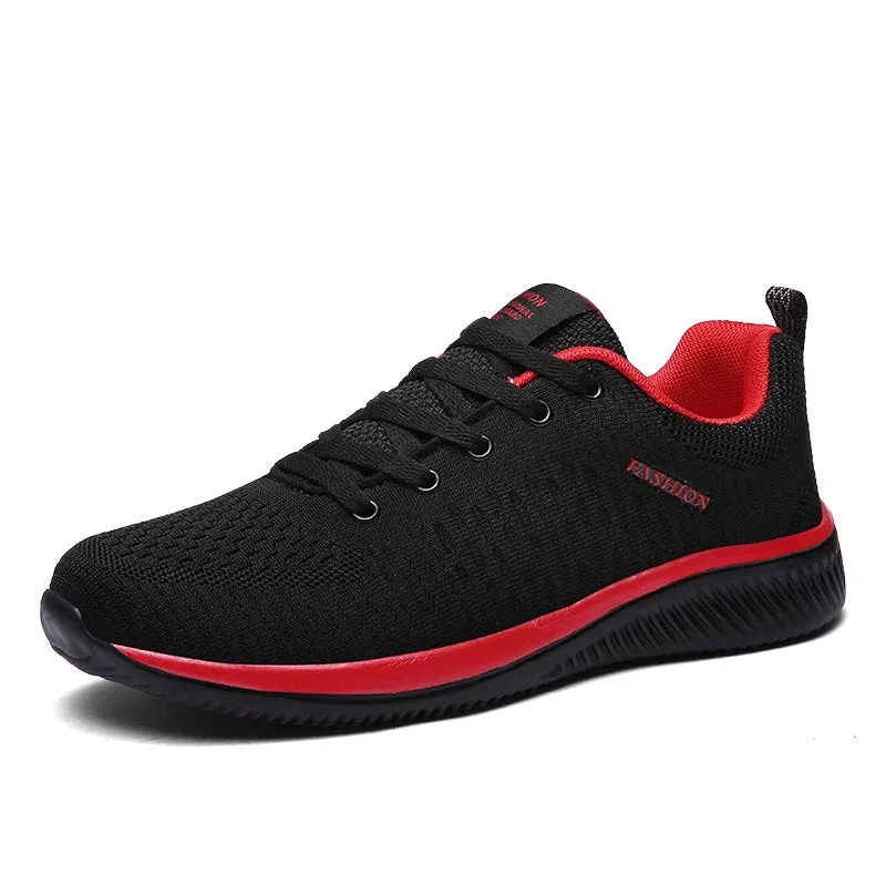 Running Sneakers - Lightweight Athletic Shoes, Classic Mesh, Breathable Lace-up Outdoor Walking Shoes, Male Tennis Shoes
