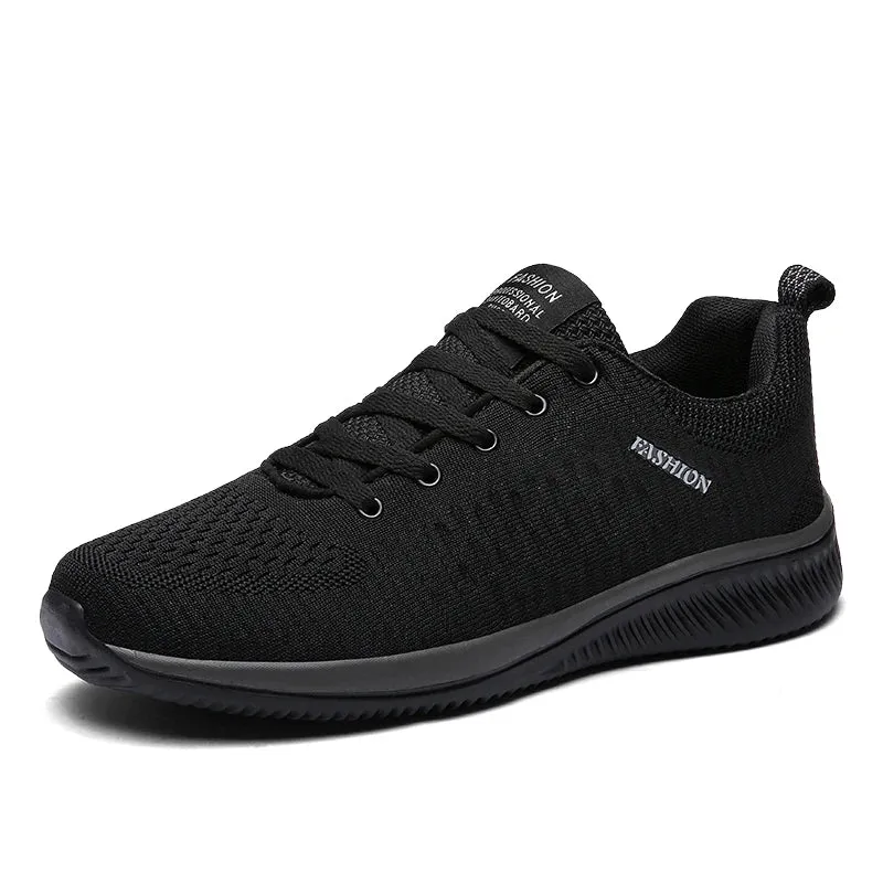 Running Sneakers - Lightweight Athletic Shoes, Classic Mesh, Breathable Lace-up Outdoor Walking Shoes, Male Tennis Shoes
