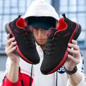 Running Sneakers - Lightweight Athletic Shoes, Classic Mesh, Breathable Lace-up Outdoor Walking Shoes, Male Tennis Shoes