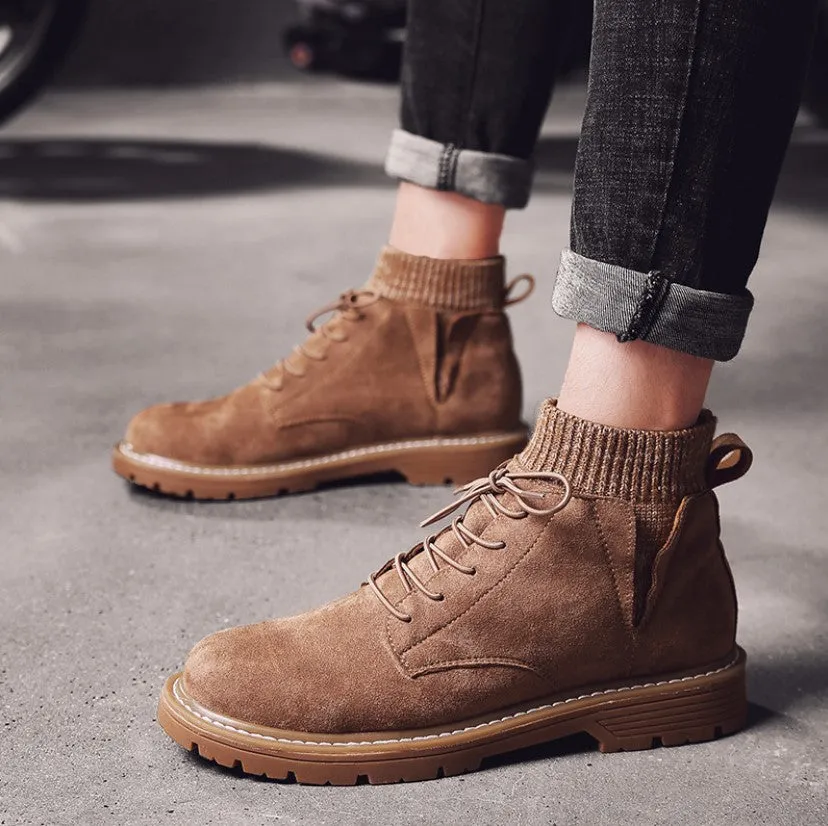 Snow gear sutures cotton men shoes and fleece