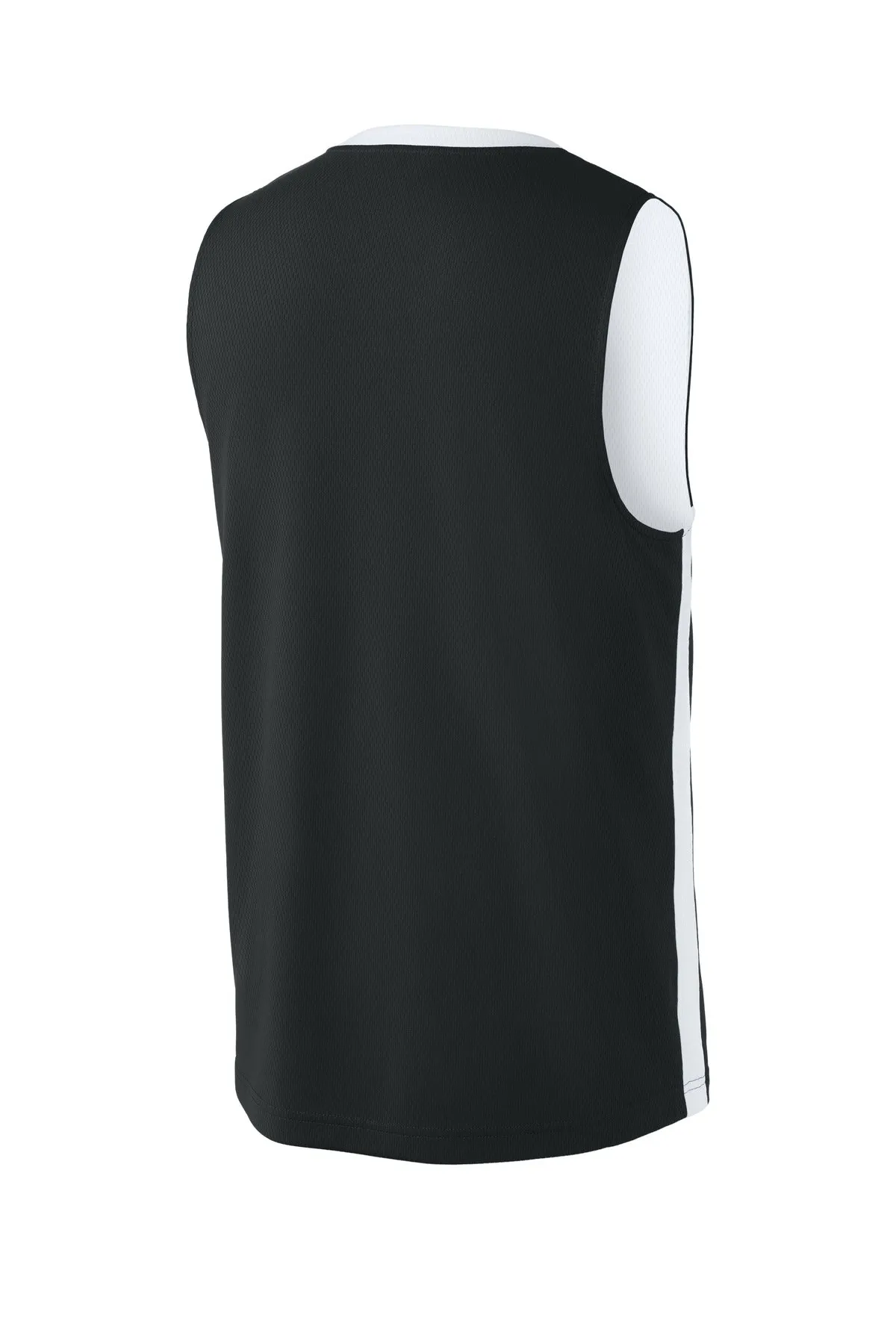 Sport-Tek Rival Basketball Rev Jersey ST900 Black/ White