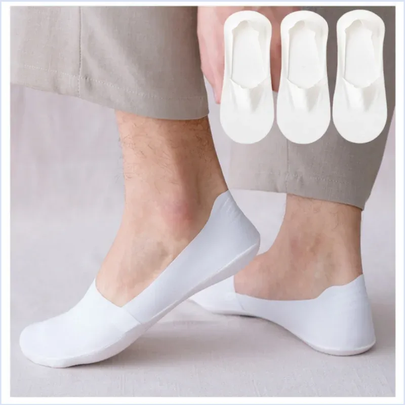 Stay Comfortable on the Move: Men's Non-Slip Invisible Boat Socks