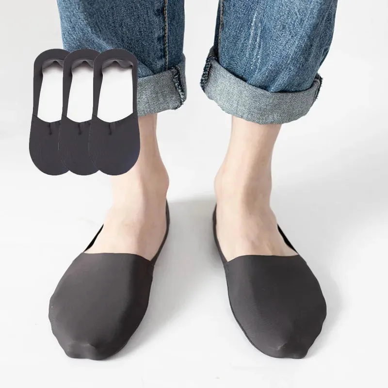 Stay Comfortable on the Move: Men's Non-Slip Invisible Boat Socks