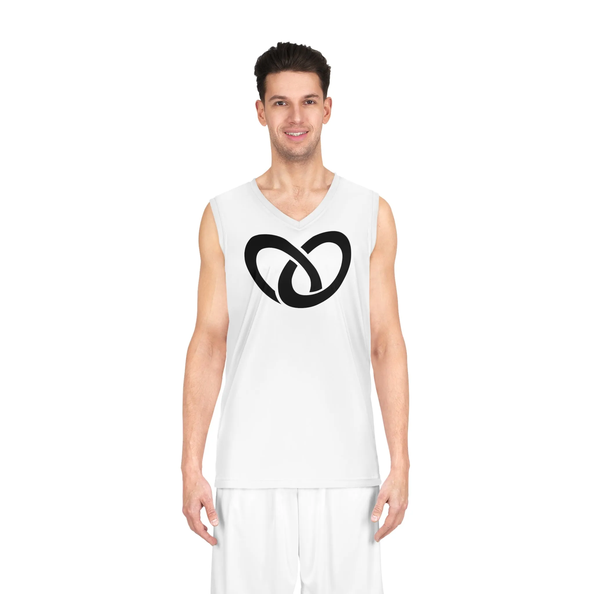 Unity Rings Basketball Jersey - White